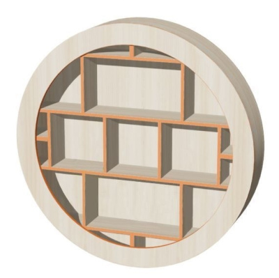 Стеллаж Кольцо, 1200х220х1200 мм рл-011