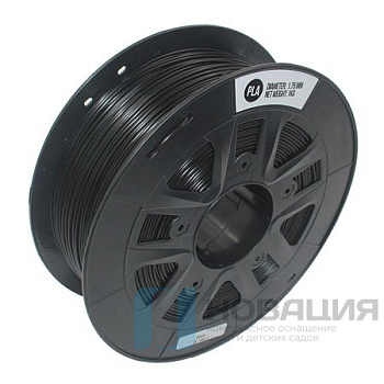 PLA пластик 1,75 SolidFilament черный 1 кг