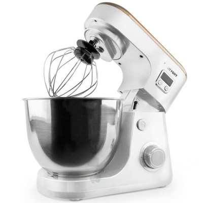 Миксер планетарный KITFORT КТ-1308-2, 600 Вт, 6 скоростей, 3 насадки, металлическая чаша 4,2 л, белый