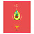 Тетрадь предметная "AVOCADO" 48 л., глянцевый лак, ХИМИЯ, клетка, BRAUBERG, 404284