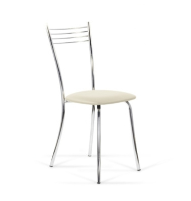 Стул Бистро 200 каркас хром, сидение кожзам