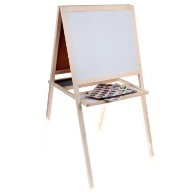 Мольберт двухсторонний магнитно-маркерно-меловой, h=1000 мм