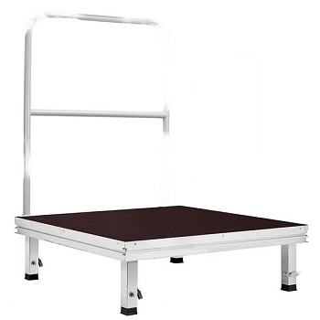 Подиум дирижёрский со съемным поручнем, 1000х1000х200 мм