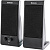 Колонки компьютерные DEFENDER SPK-165/170, 2.0, 2х2 W, пластик, черные, разъем для наушников, 65165
