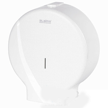 Диспенсер для туалетной бумаги LAIMA PROFESSIONAL ORIGINAL (Система T1), БОЛЬШОЙ, белый, ABS-пластик, 605768