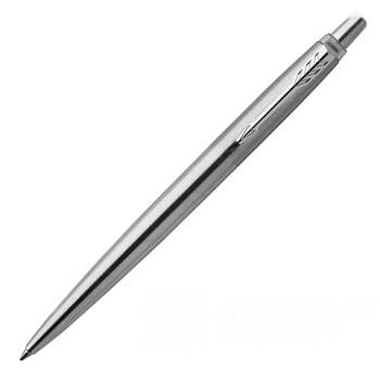 Ручка гелевая PARKER "Jotter Stainless Steel CT", корпус серебристый, детали из нержавеющей стали, черная, 2020646