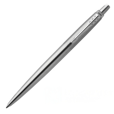 Ручка гелевая PARKER "Jotter Stainless Steel CT", корпус серебристый, детали из нержавеющей стали, черная, 2020646