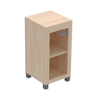 Шкаф узкий низкий Лауреат со стеклом 476х447х870 мм левый/правый