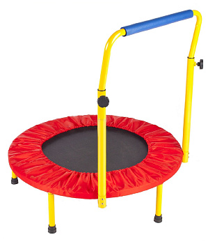 Батут детский с ручкой, 810х810х1140 мм