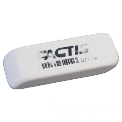 Ластик FACTIS BM 40 (Испания), 52х20х7 мм, белый, прямоугольный, скошенные края, CNFBM40