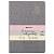 Тетрадь 48 л. в линию обложка кожзам под рогожку, сшивка, A5 (147х210мм), СЕРЫЙ, BRAUBERG HARMONY, 403836