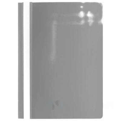 Скоросшиватель пластиковый STAFF, А4, 100/120 мкм, серый, 229238