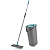Набор для уборки: швабра, МОП, двухкамерное ведро с отжимом MILEY LIGHT MOP, сменная насадка МОП 607751, 100-144