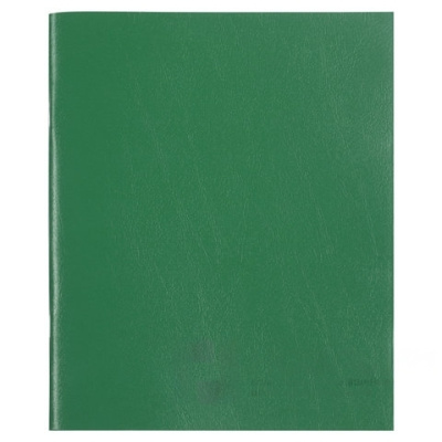 Тетрадь бумвинил, А5, 96 л., скоба, офсет №2 ЭКОНОМ, клетка, с полями, STAFF, ЗЕЛЕНЫЙ, 403416