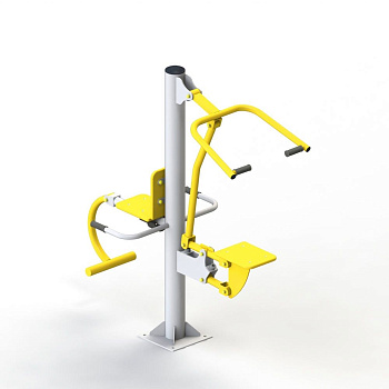 Тренажер уличный для укрепления спины и ног (двойной)