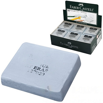 Ластик-клячка художественный FABER-CASTELL, 40х35х10 мм, серый, 127220