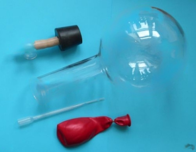 Прибор для демонстрации действия атмосферы