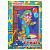 Цветная бумага А4 газетная, 16 листов 8 цветов, на скобе, ПИФАГОР, 200х283 мм, "Гномик на карнавале", 121009