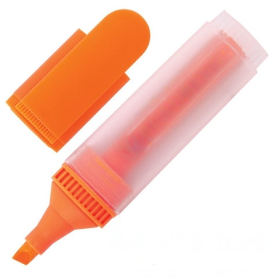 Текстовыделитель BRAUBERG "FLUO", ОРАНЖЕВЫЙ, линия 1-5 мм, 150402