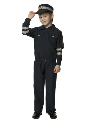 Детский карнавальный костюм на мальчика Инспектор ГИБДД (рост от 116 до 146 см)
