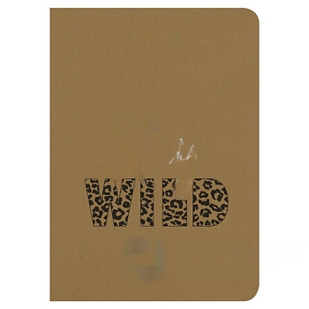 Тетрадь 60 л. в клетку обложка КРАФТ, бежевая бумага 70 г/м2, сшивка, В5 (179х250 мм), СЛОГАН, BRAUBERG, 403810