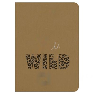 Тетрадь 60 л. в клетку обложка КРАФТ, бежевая бумага 70 г/м2, сшивка, В5 (179х250 мм), СЛОГАН, BRAUBERG, 403810