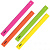 Линейка пластиковая 30 см, ПИФАГОР, непрозрачная, неоновая, ассорти, 210608