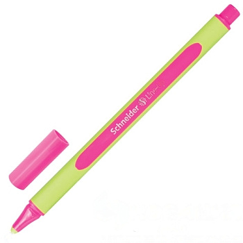 Ручка капиллярная (линер) SCHNEIDER (Германия) "Line-Up", НЕОНОВО-РОЗОВАЯ, трехгранная, линия письма 0,4 мм, 191069