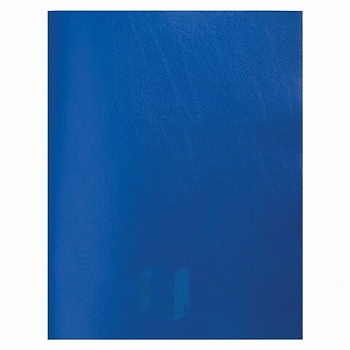 Тетрадь бумвинил, А4, 80 л., скоба, офсет №2 ЭКОНОМ, клетка, STAFF, СИНИЙ, 402649