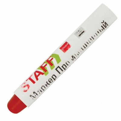 Маркер для промышленной маркировки STAFF ПМ-100 твердый, КРАСНЫЙ, -20 до +40С, 150814