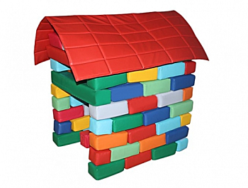 Набор мягких кирпичиков Домик, 85 элементов