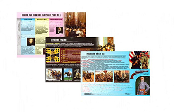 Комплект раздаточных таблиц Новая история (часть 2)