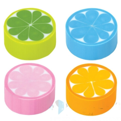 Ластик ПИФАГОР "Лимончики", 27х27х12 мм, цвет ассорти, круглый, 228720