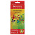 Карандаши цветные BRAUBERG "Бабочки", набор 12 цветов, трехгранные, корпус с полосками, 181285