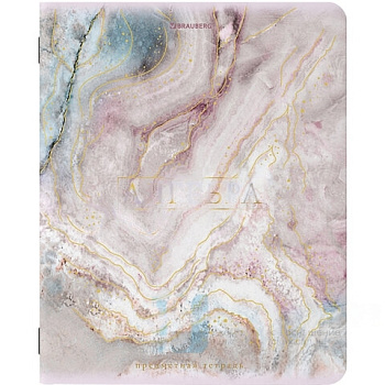 Тетрадь предметная "PASTEL" 48 л., SoftTouch, фольга, АЛГЕБРА, клетка, BRAUBERG, 404309