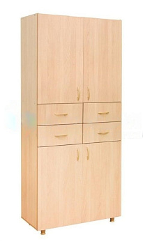 Шкаф 4-дверный (4 ящика) I Серия Референт