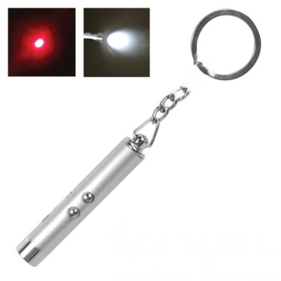 Указка лазерная, радиус 200 м, красный луч, LED-фонарь, ТВ-RP-24