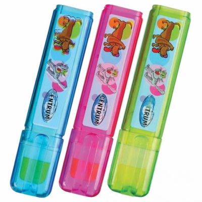 Ластик CENTRUM, 25х17х100 мм, сегментный, ассорти, дисплей, 82394