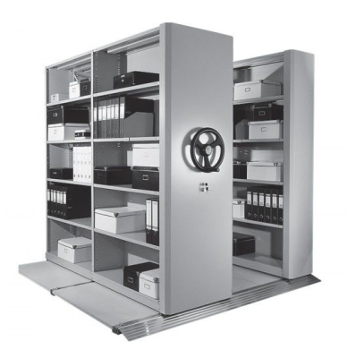 Стеллаж металлический мобильный для архива