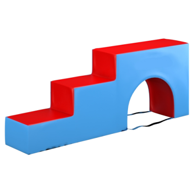 Мягкий модуль детский Ступенька с аркой, 1600х600х600 мм