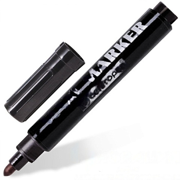 Маркер перманентный универсальный ЧЕРНЫЙ CENTROPEN "Maxi Marker", 2-4 мм, 8936, 5 8936 0112