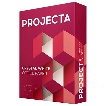Бумага офисная А4, 80 г/м2, 500 л., марка А, PROJECTA, Россия, 168% (CIE)