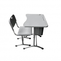 Комплект ученической мебели №2 (1-местный, регулируемый, пластик)