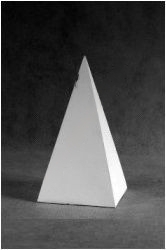 Гипсовая модель Пирамида малая 4-гранная