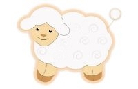 Настенная декорация Овечка