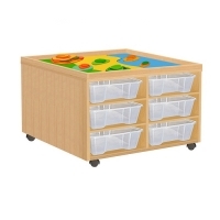 Стол детский дидактический Ландшафт (12 контейнеров)