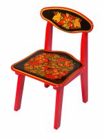 Стул детский с хохломской росписью