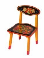 Стул детский с росписью, неразборный (1, 2 р. гр.)