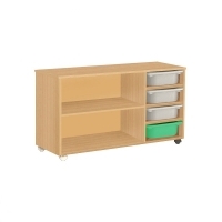 Система хранения подкатная с полками