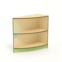 Стеллаж для зонирования радиусный, 780х380х815 мм